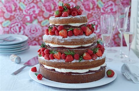 rustic naked victoria sponge layer cake recipe my xxx hot girl