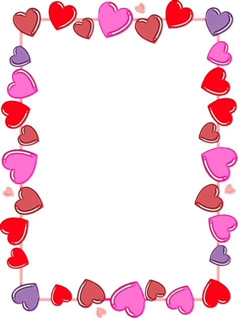 Heart Frame Png Blue Heart Border Designs Clipart Clip Art Blue Images