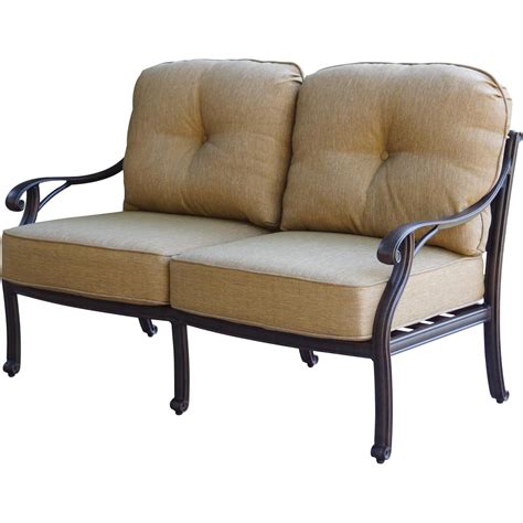 3 tips for choosing an outdoor deep. Patio Furniture Deep Seating Loveseat Cast Aluminum Nassau