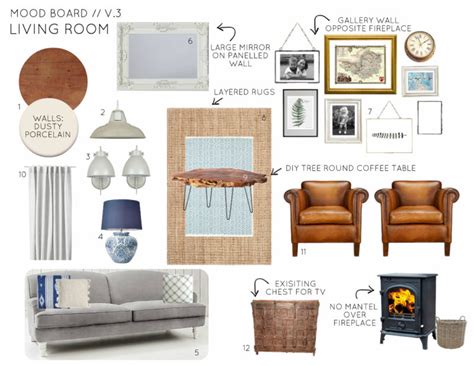 Mood Board Calm Country Cottage Living Room Emmerson And Fifteenth