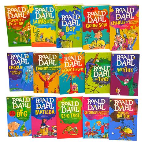 Roald Dahl 15 Books Box Set Collection Going Solo Matilda Lowplex