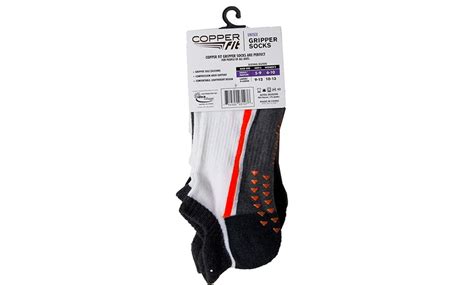 Copper Fit Gripper Unisex Socks 2 Pack Groupon