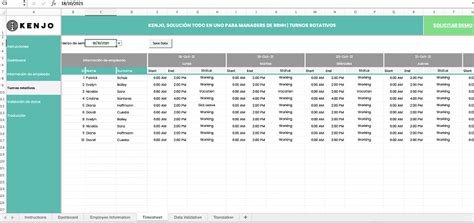 Plantilla Excel Para Turnos Rotativos Gratis