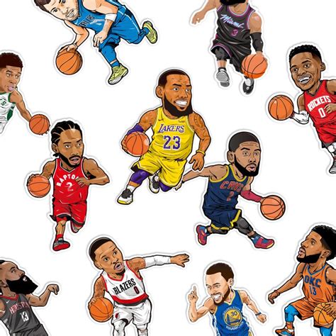 Basketball Players Cool 1pc16pcs Stickers Decals Vinyl Skateboard