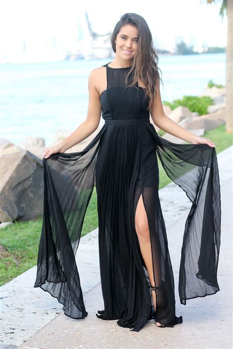 Pretty Black Dress Black Tulle Prom Dress Pretty Black Dresses Open