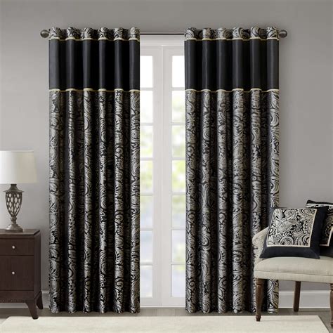 Purple Black Curtains Curtains And Drapes 2023