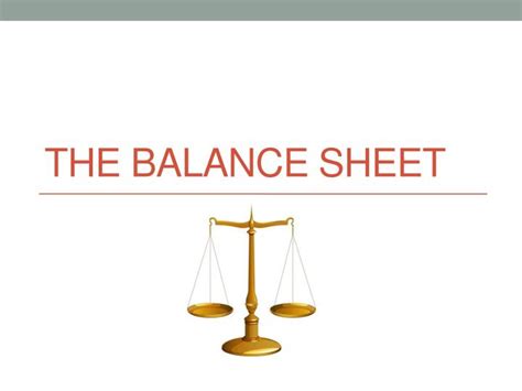 Ppt The Balance Sheet Powerpoint Presentation Free Download Id3194457