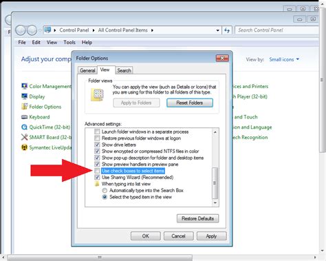 Networked Changing Your Windows 7 Folder Options