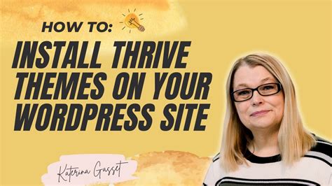 107 How To Install Thrive Themes On Your Wordpress Website Youtube