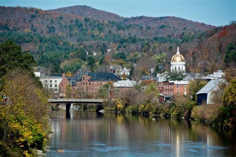 Montpelier Vermont Capital City Green Mountains And Map Britannica