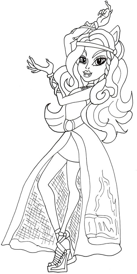 Try to color monster high cartoon to unexpected colors! Free Printable Monster High Coloring Pages: June 2013