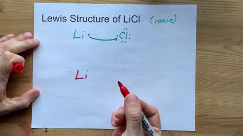 Draw The Lewis Structure Of Licl Lithium Chloride Youtube