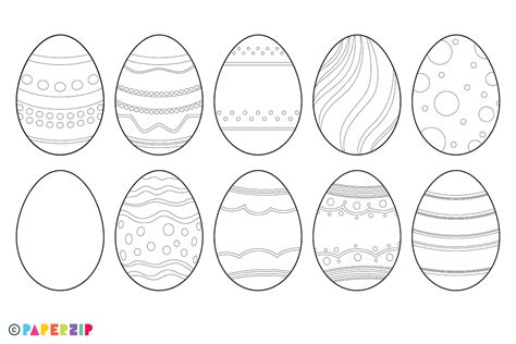 A4 Easter Egg Template Printable Printable Templates