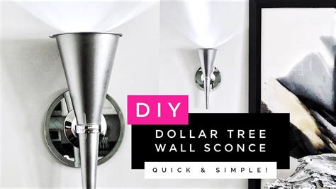 Diy Dollar Tree Wall Sconce Quick And Easy To Do Wall Sconces