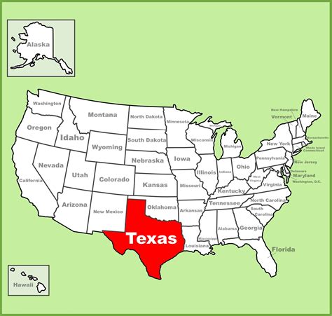 Texas Tx Map State Outline County Cities Towns