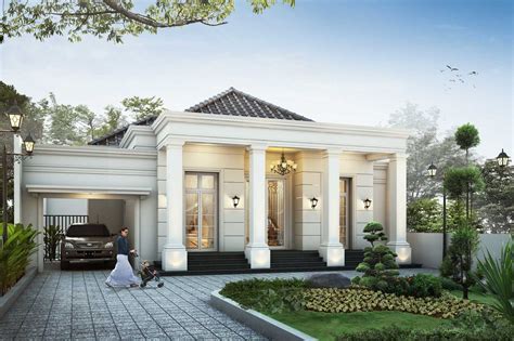 25 Desain Rumah Mewah Klasik 1 Lantai Desain Minimalis