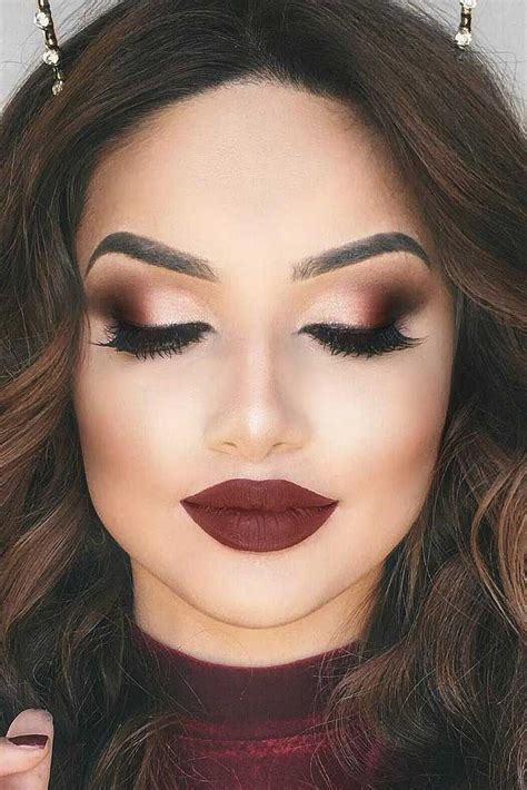 30 Best Fall Makeup Looks And Trends For 2021 Burgundy Makeup