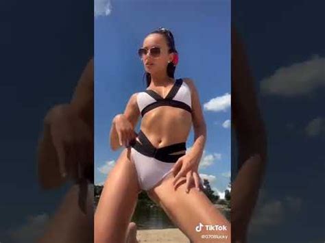 Amazing White Bikini See Through Cameltoe Tiktok Dance Youtube