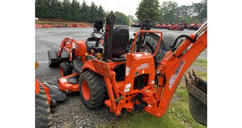 2015 Kioti Cs2410 With Loader 60 Mower And Backhoe For Sale In