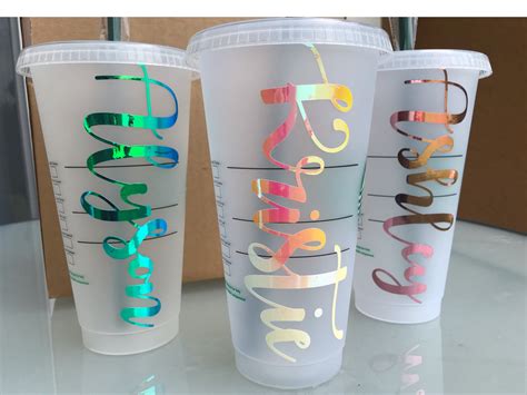 Personalized Starbucks Cold Cup Venti Reusable Starbucks Cup Etsy