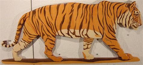 Full Body Tiger Intarsia Debbie Weindorf Intarsia Wood Art Wood