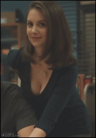 As A Single And Lonely Girl When I Notice A Guy Looking At My Cleavage Alison Brie Olivia