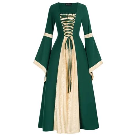Renaissance Gown Ren Faire Medieval Dress Larp Costume Sca Cosplay