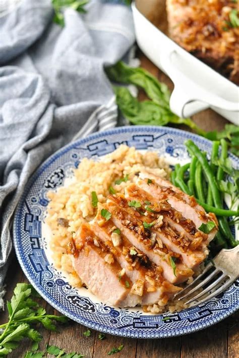 It's important to note that cooking times will vary depending on the thickness of the chop. Country Pork Chop and Rice Bake | Recipe | Pork recipes, Healthy pork chops, Thin pork chops