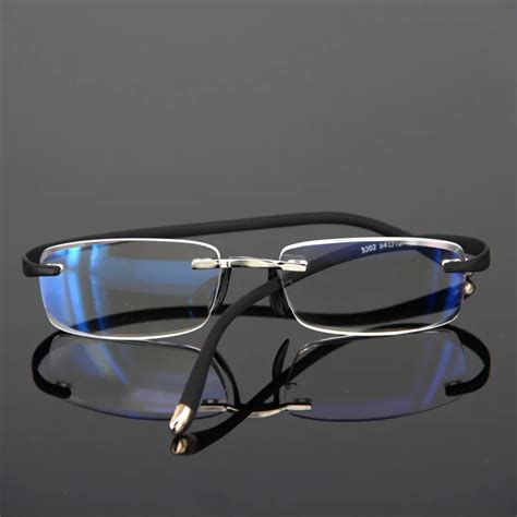 the new tr90 frameless reading glasses easy folding deformation super light glasses hot unisex