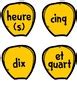 French Telling Time Clock Display Kit by HoppyTimes | TpT