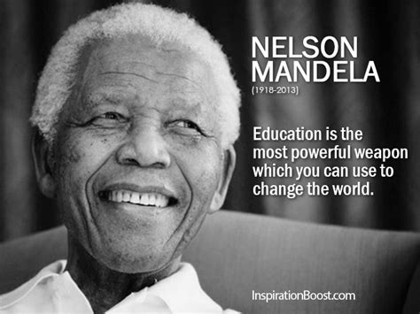 Nelson Mandela Education Quotes Inspiration Boost