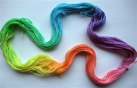 Pastel Rainbow Hand Dyed Cotton Embroidery Floss Etsy Embroidery