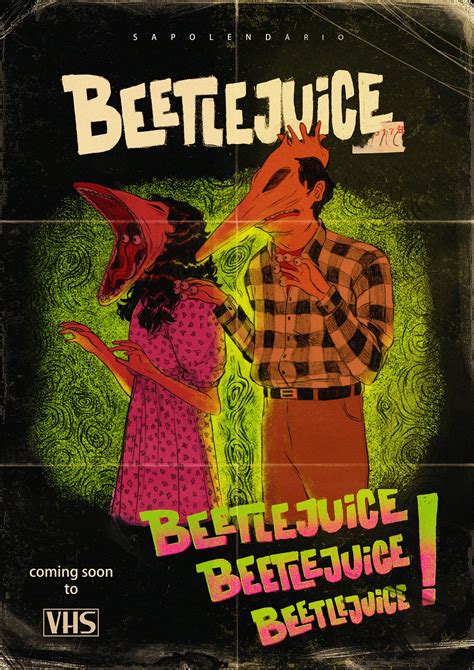 Beetlejuice Coming Soon To Vhs On Behance Movie Poster Wall Art