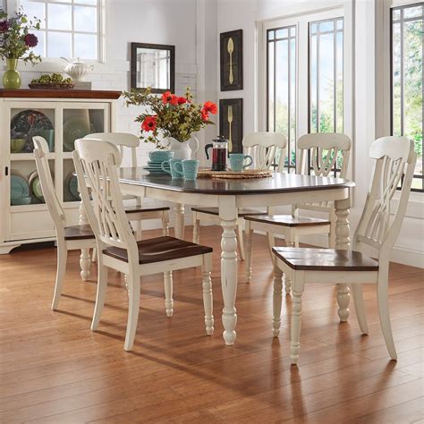 In theory, it is absolutely true, but in reality, a dining room set is much more than chairs and tables. Weston Home Two Tone 7 Piece Dining Set | Dining room ...