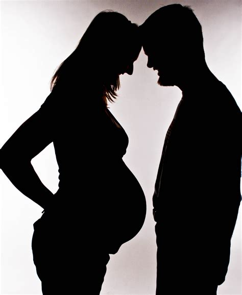 File Silhouette Or A Pregnant Woman And Her Partner 14aug2011  Wikimedia Commons