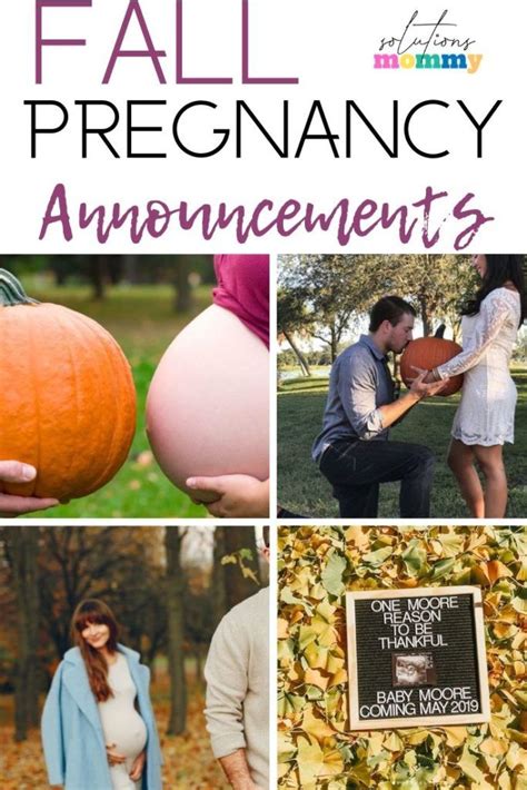 13 Easy Fall Pregnancy Announcements Craftymotherfather Fall