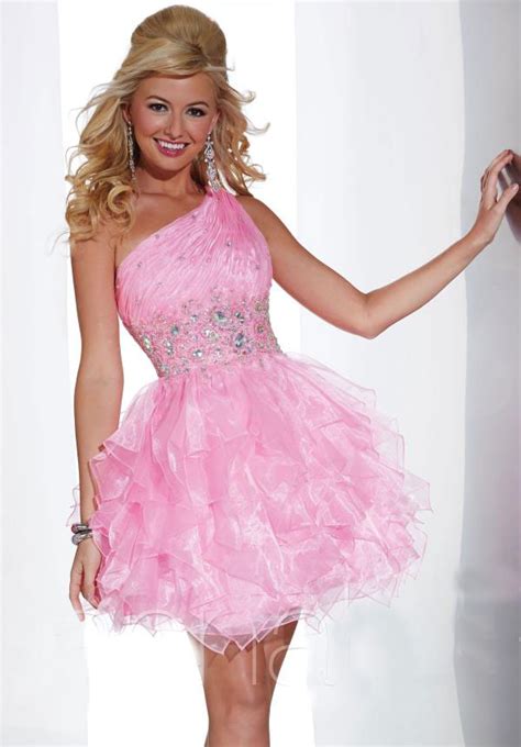 Us13899 Wholesale A Line Pink Organza Puffy Skirt Short Homecoming
