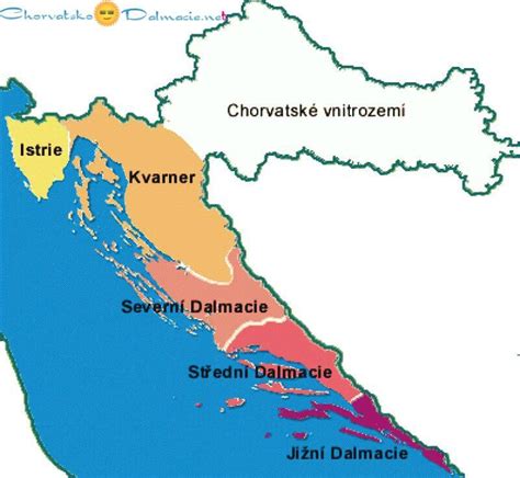 Mapa Chorvatsko Mapy