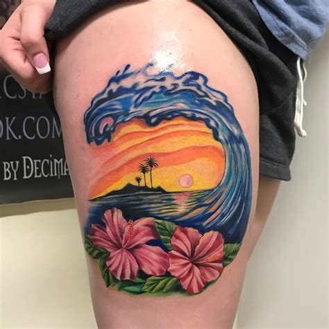 48 Awesome Ocean Tattoo Idea For Anyone Who Loves The Azure Water Bodies Ocean Tattoos