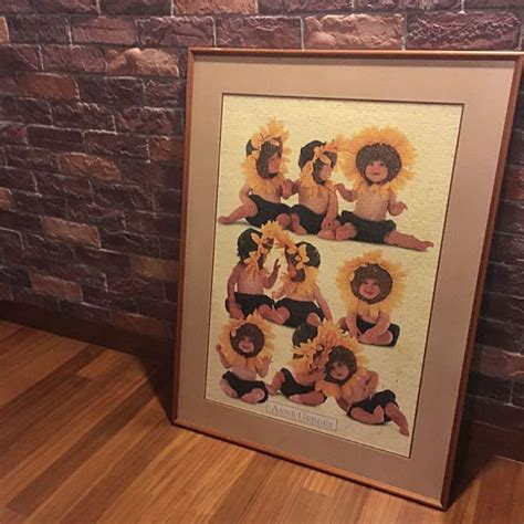 Anne Geddes Sunflower Baby Jigsaw Completed And Framed Hobbies