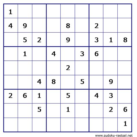 Bei dieser stufe werden ihnen nur wenige felder vorgegeben. Sudoku sehr schwer Online & zum Ausdrucken | Sudoku ...