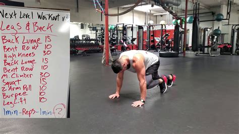 Next Level Workout V 2 Legs And Back Youtube