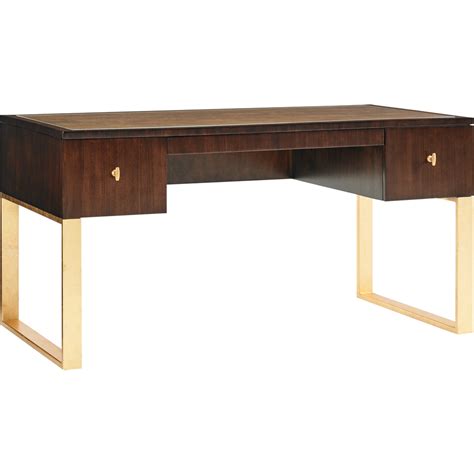 Buy the best and latest white and gold writing desk on banggood.com offer the quality white and gold writing desk on sale with worldwide free shipping. Sligh 307HW-412 Melrose Writing Desk in Walnut w/ Gold Accents