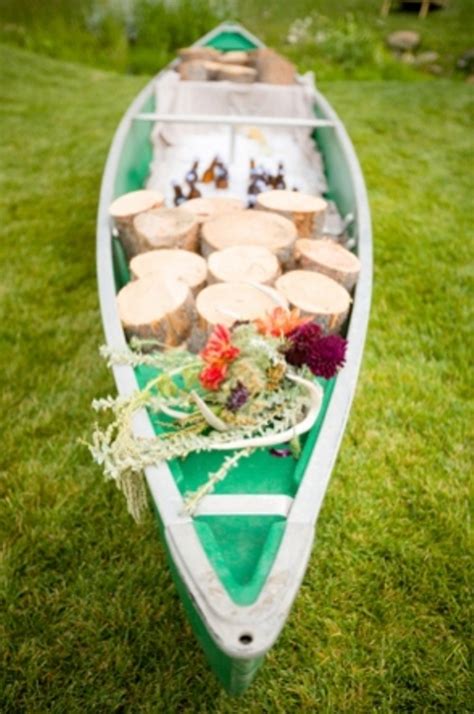 21 Cool Ideas To Use A Canoe At Your Rustic Wedding Weddingomania