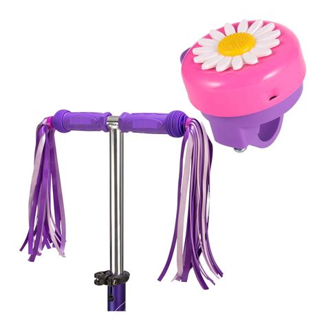 Mini Factory Bike Bell Streamer For Kid Girls Cute Flower Bike Bell