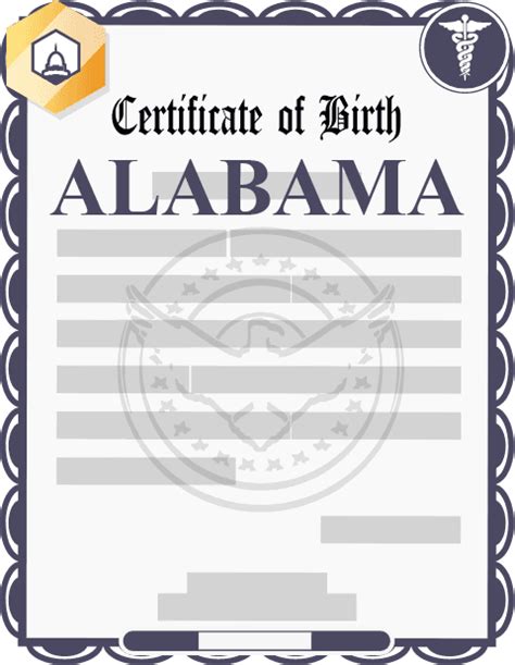 Alabama Birth Certificate State Fees