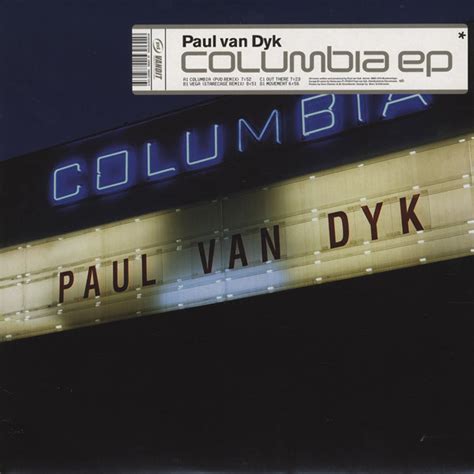 Paul Van Dyk Columbia Ep 2001 Vinyl Discogs