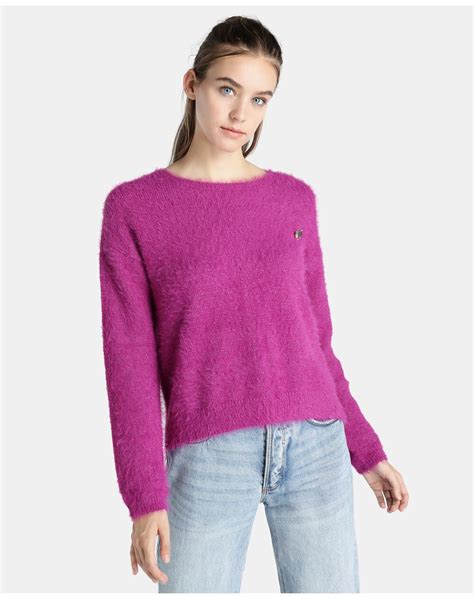 Easy Wear Womens Purple Fur Sweater Ebay