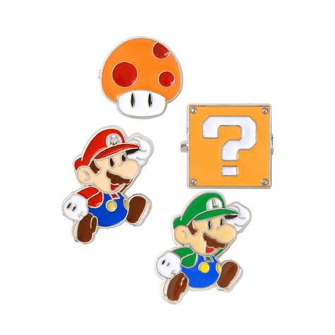 Set 4 Pins Super Mario Bros Pixeleate