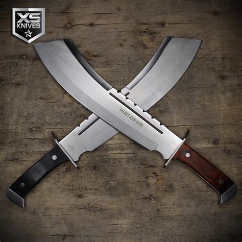 18 Combat Curved Huge Machete Knife Full Tang Hunting Sword Jungle